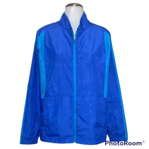NWT Women’s Nancy Lopez Lightweight Full Zip Golf Blue Jacket Size: M