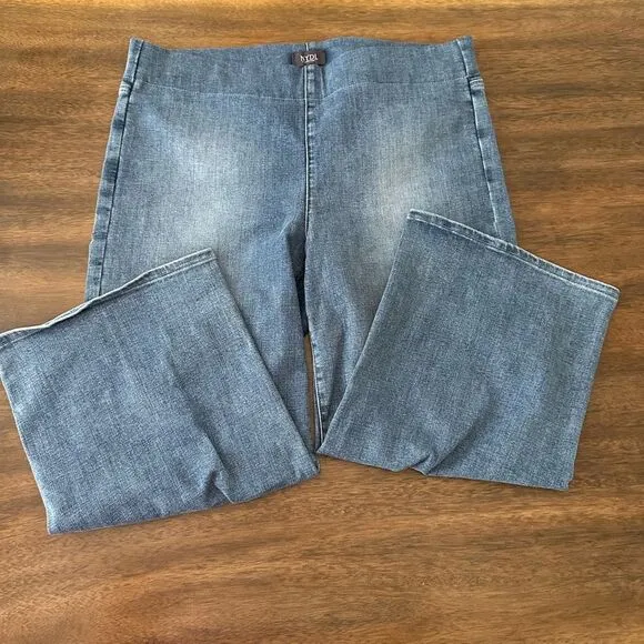 NYDJ High Rise Pull On Cropped Jeans
