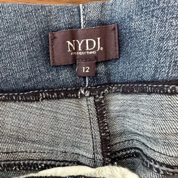 NYDJ High Rise Pull On Cropped Jeans