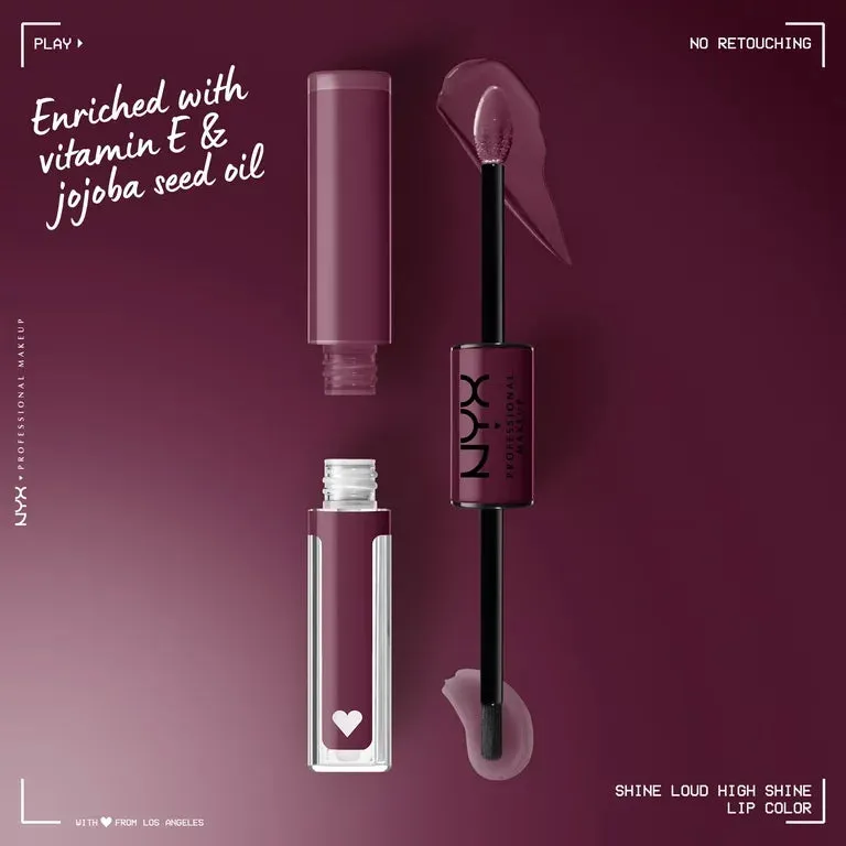 Nyx Cosmetics Shine Loud Vegan High Shine Long-Lasting Liquid Lipstick Make it Work
