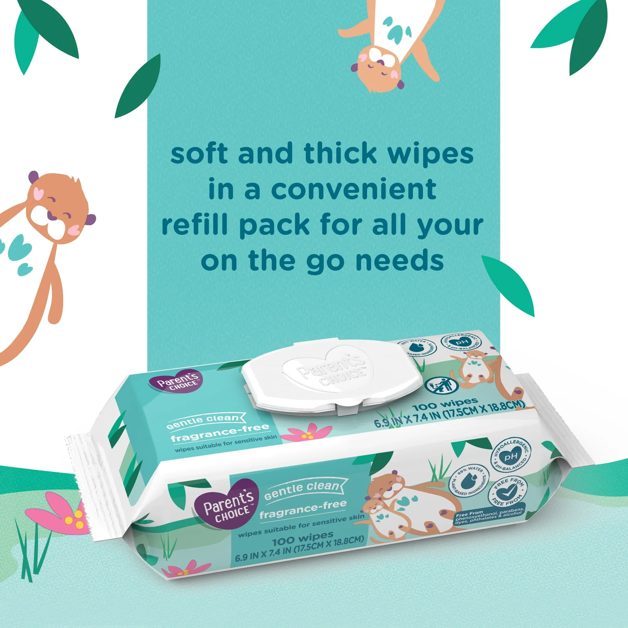 Parent's Choice Fragrance Free Baby Wipes 240 Count