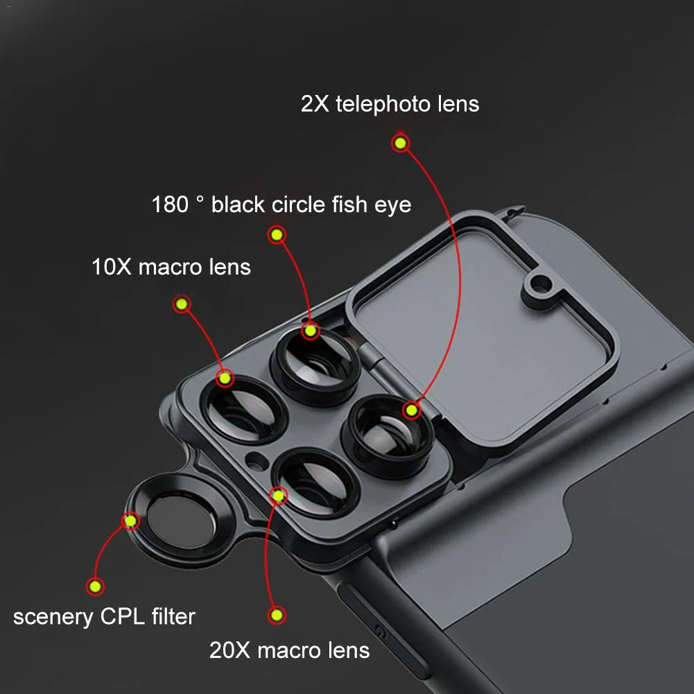 Phone Lens Cover Wide-Angle Filter Protective Lens Case Magical Vlog External Lens Protector Shell