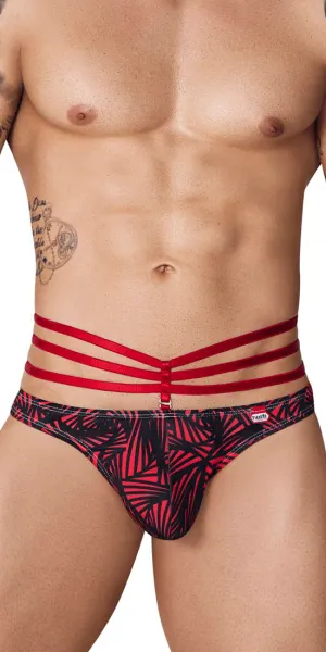 Pikante 1081 Fiery Thongs Red