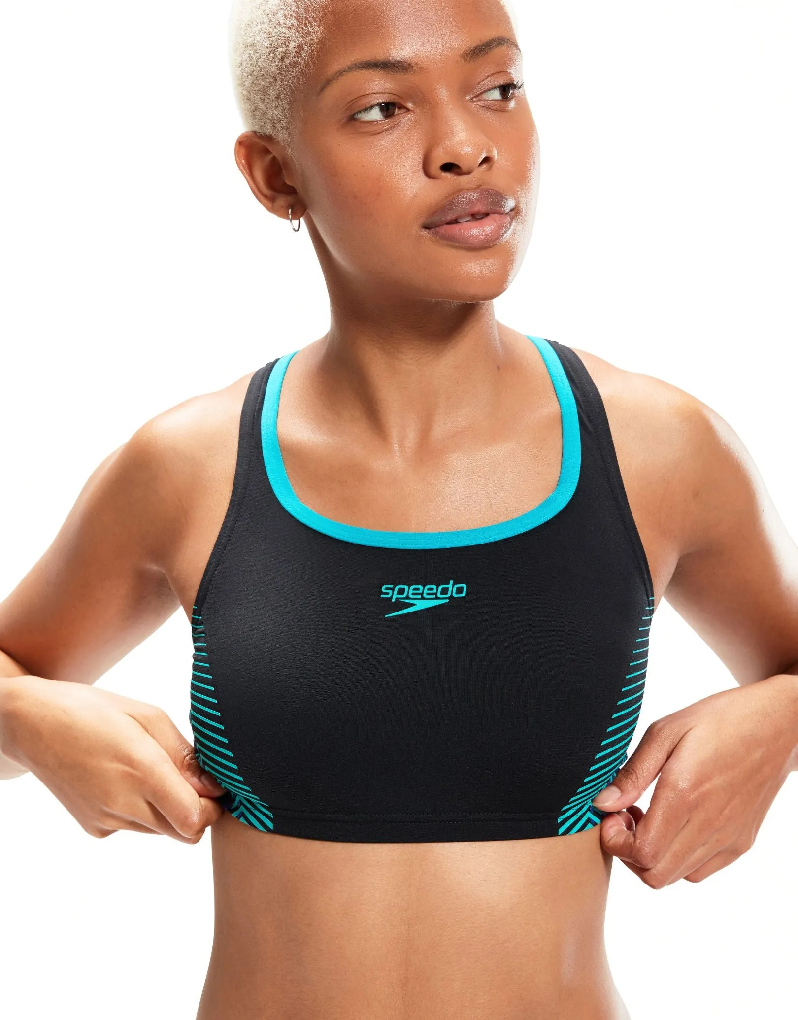 Placement 2 Piece Swimsuit - Black/Green