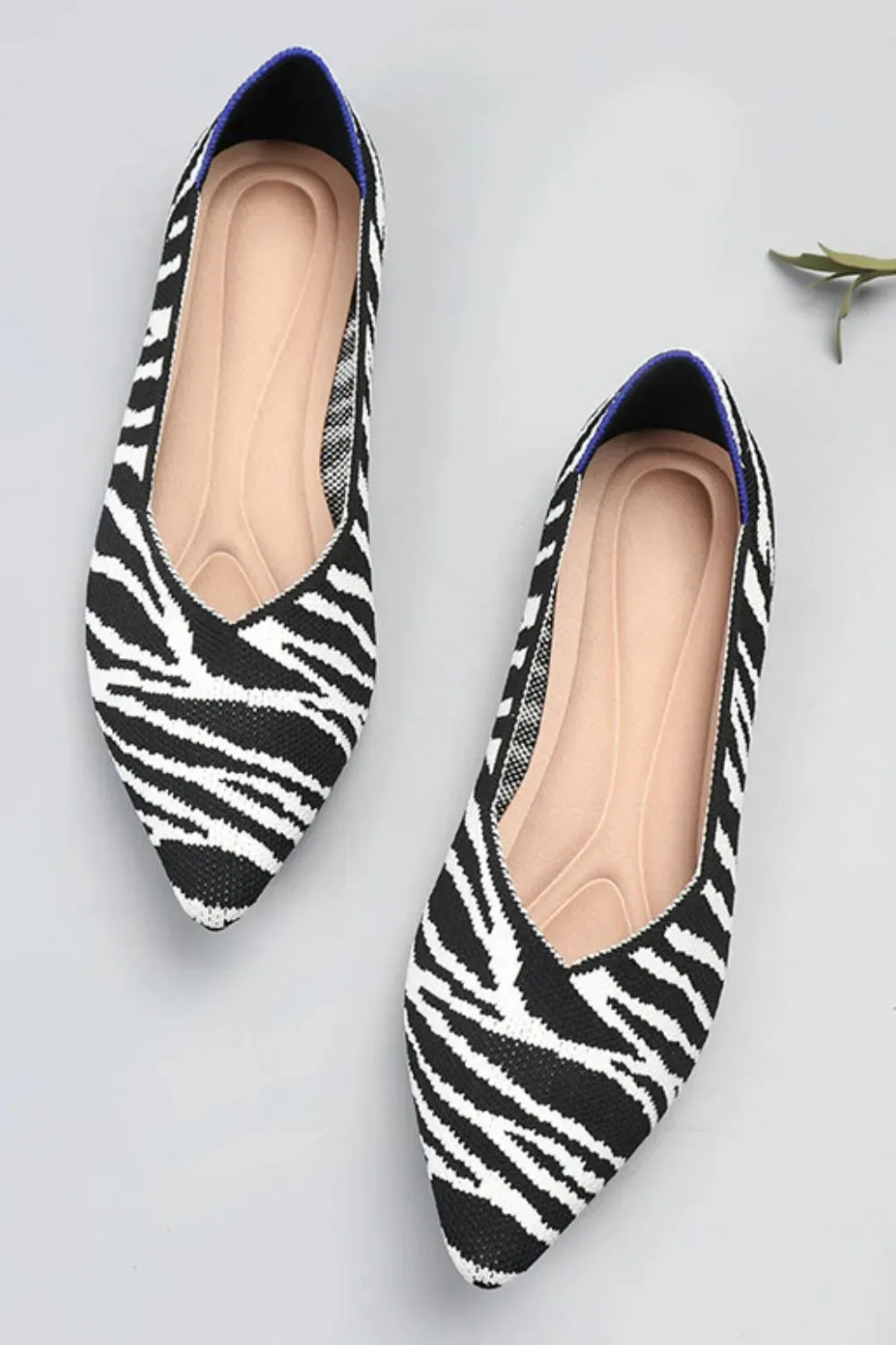 Point Toe Block Heels Slip-Ons