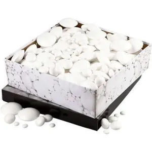Polystyrene Round Flat Ufo's - Bulk Buy 595 Assorted