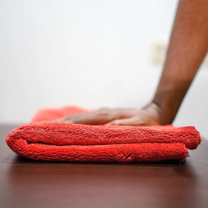 Poshlyf Drier Superb 600 GSM Red Microfiber Titaniumline 60cmx40cm