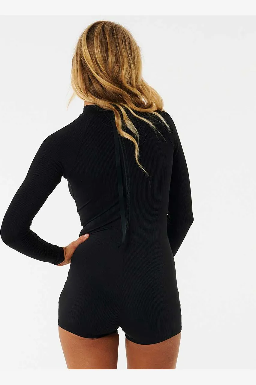 PREMIUM SURF BOYLEG UV SUIT - BLACK