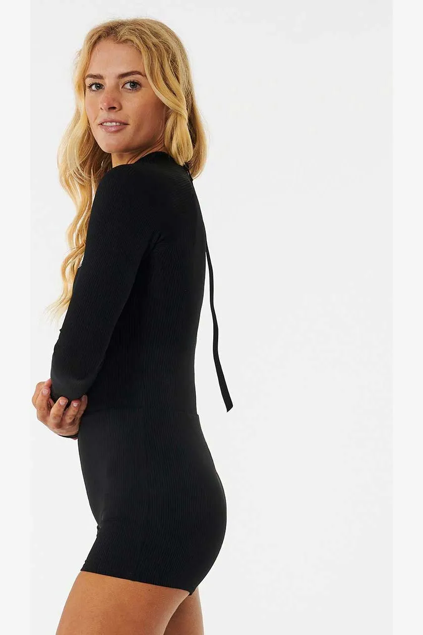 PREMIUM SURF BOYLEG UV SUIT - BLACK