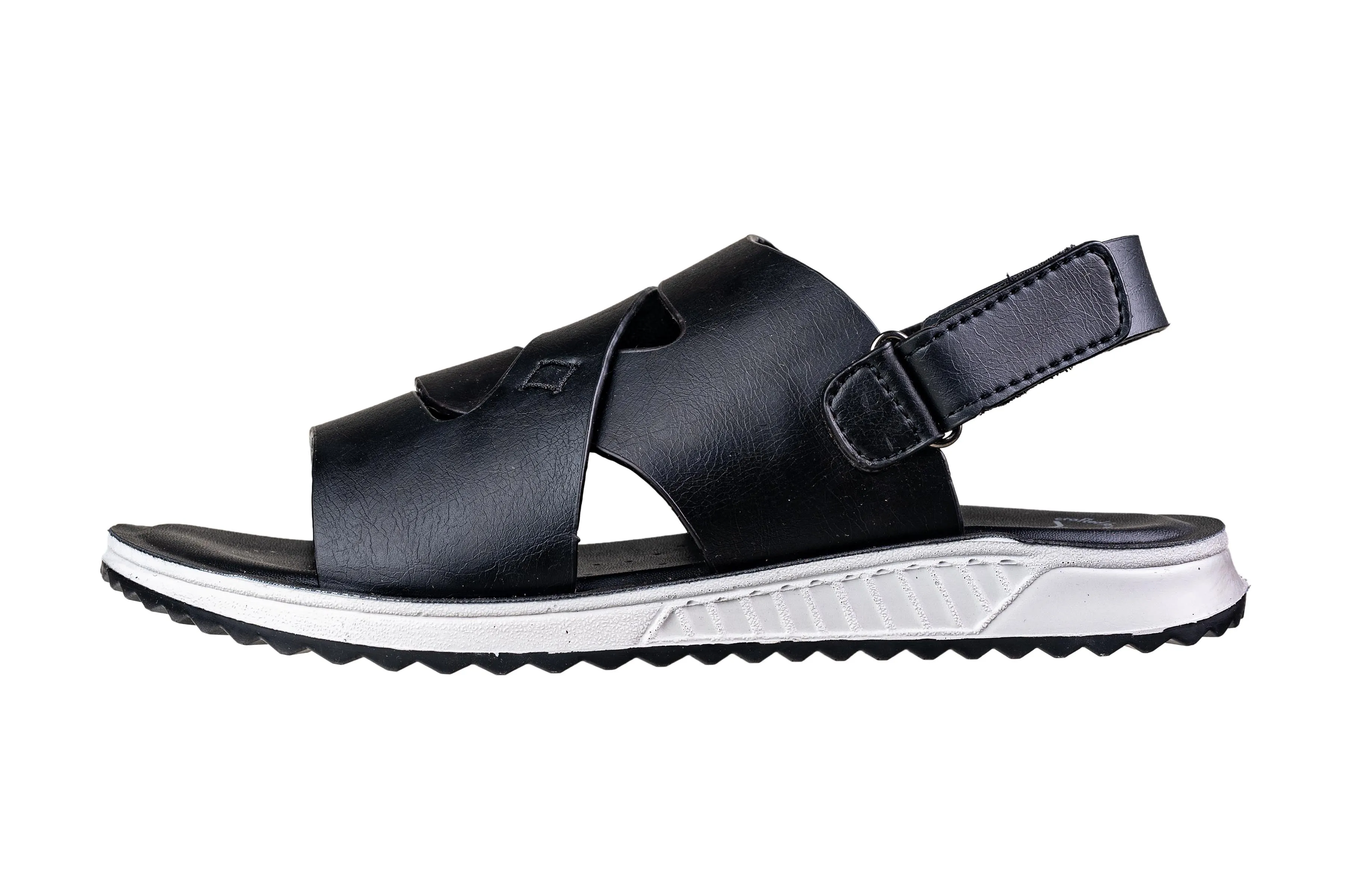 Puntoblu Black Gents Sandal PU