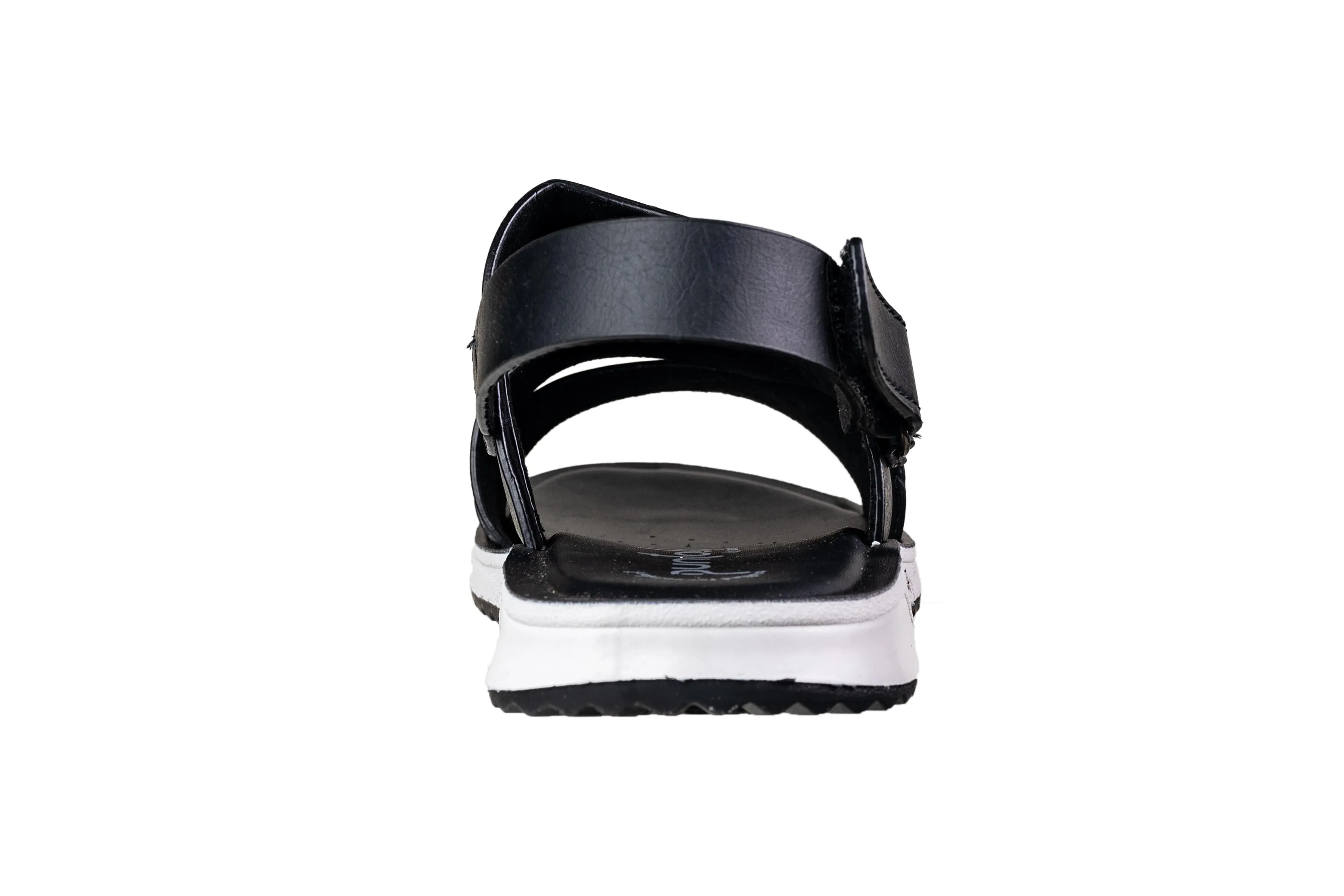 Puntoblu Black Gents Sandal PU