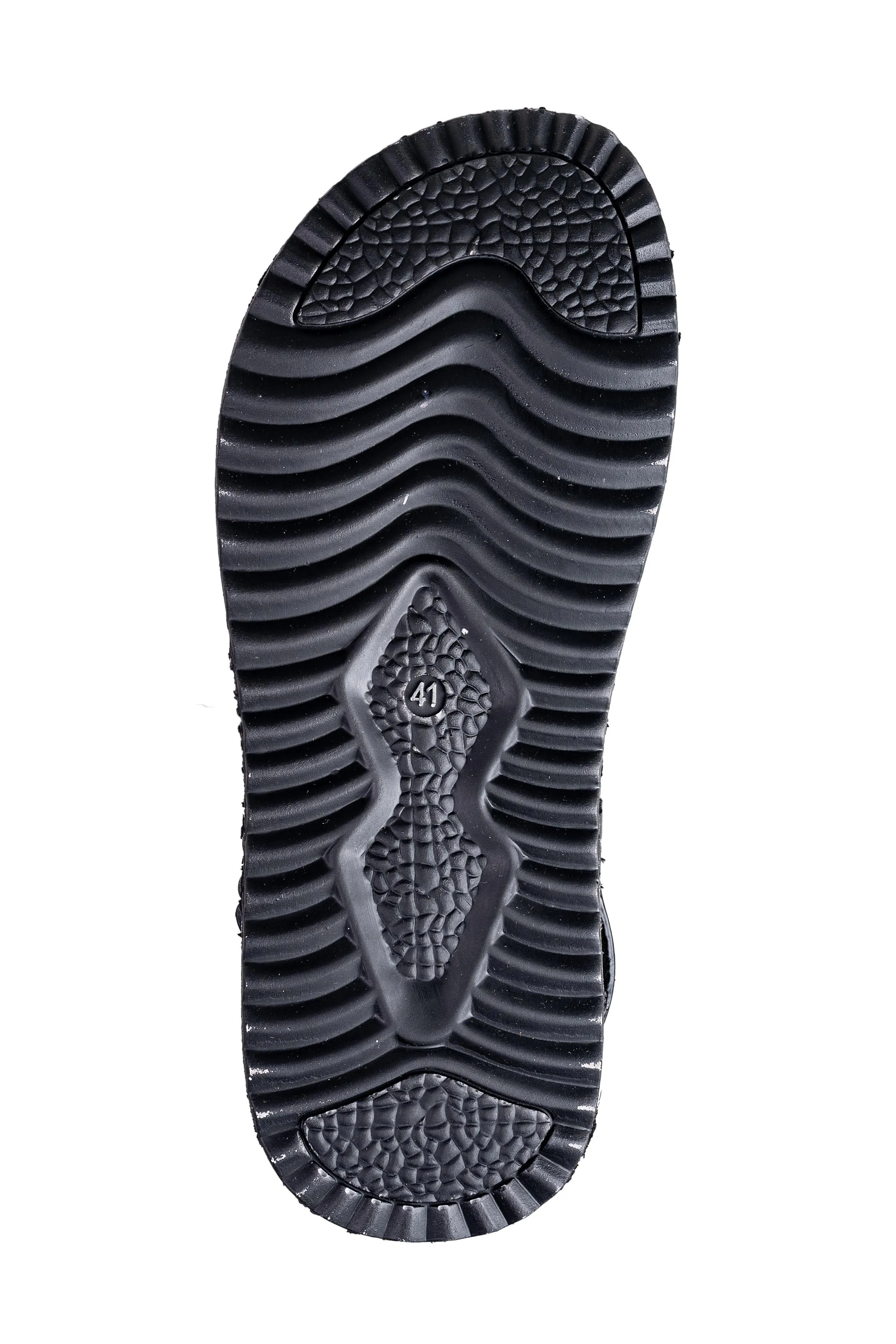 Puntoblu Black Gents Sandal PU