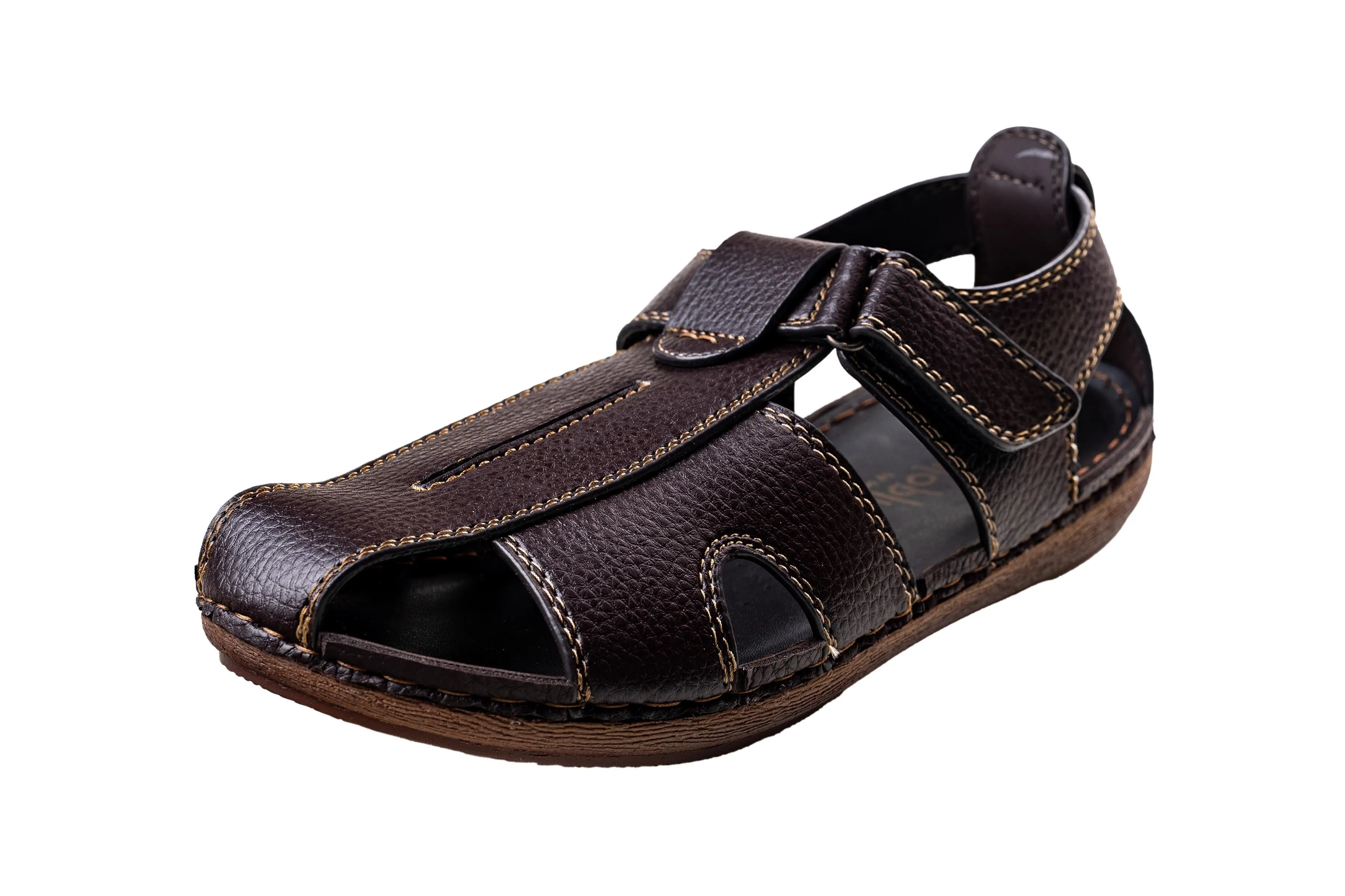 Puntoblu Brown Gents Sandal PU