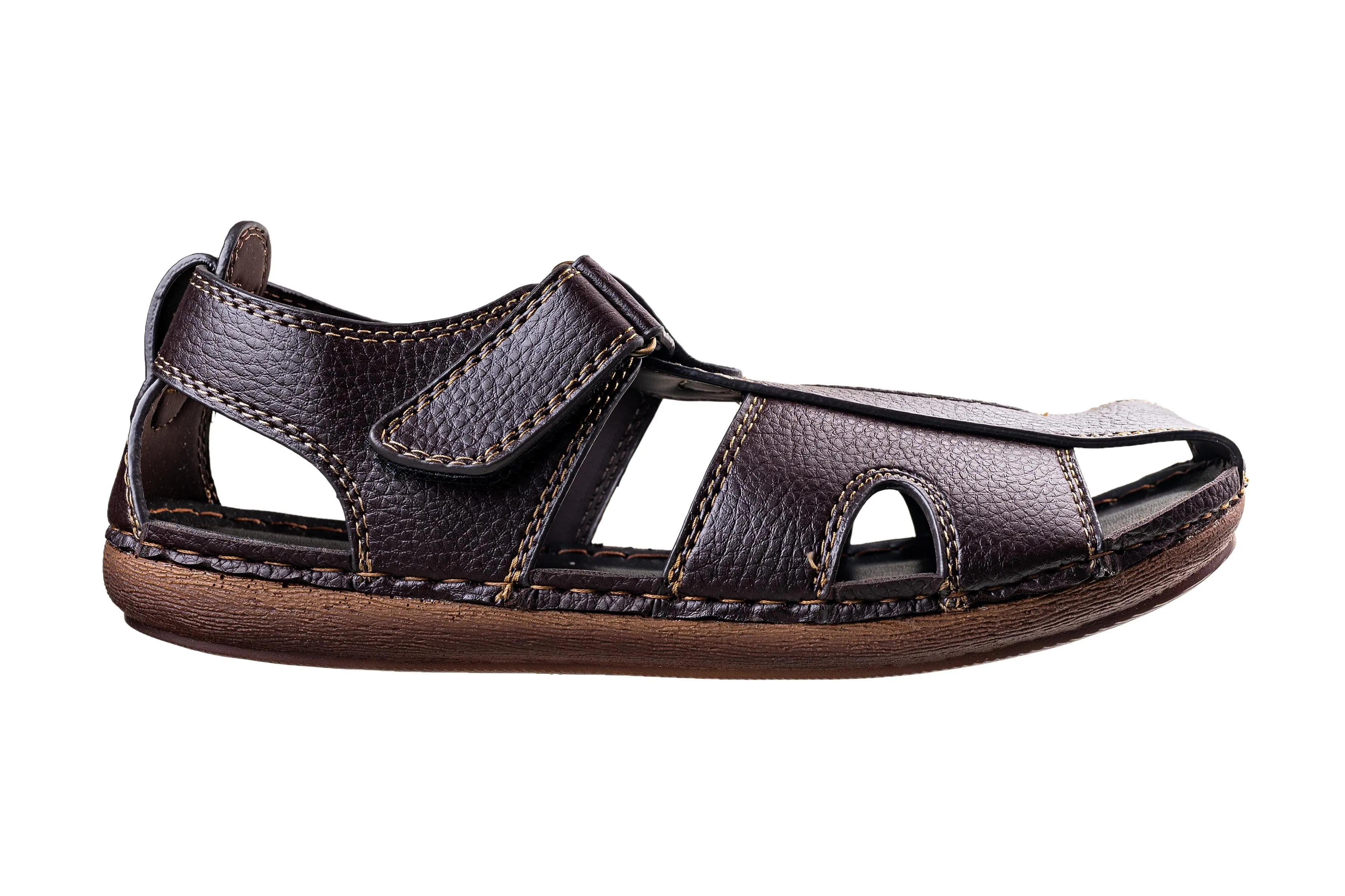 Puntoblu Brown Gents Sandal PU
