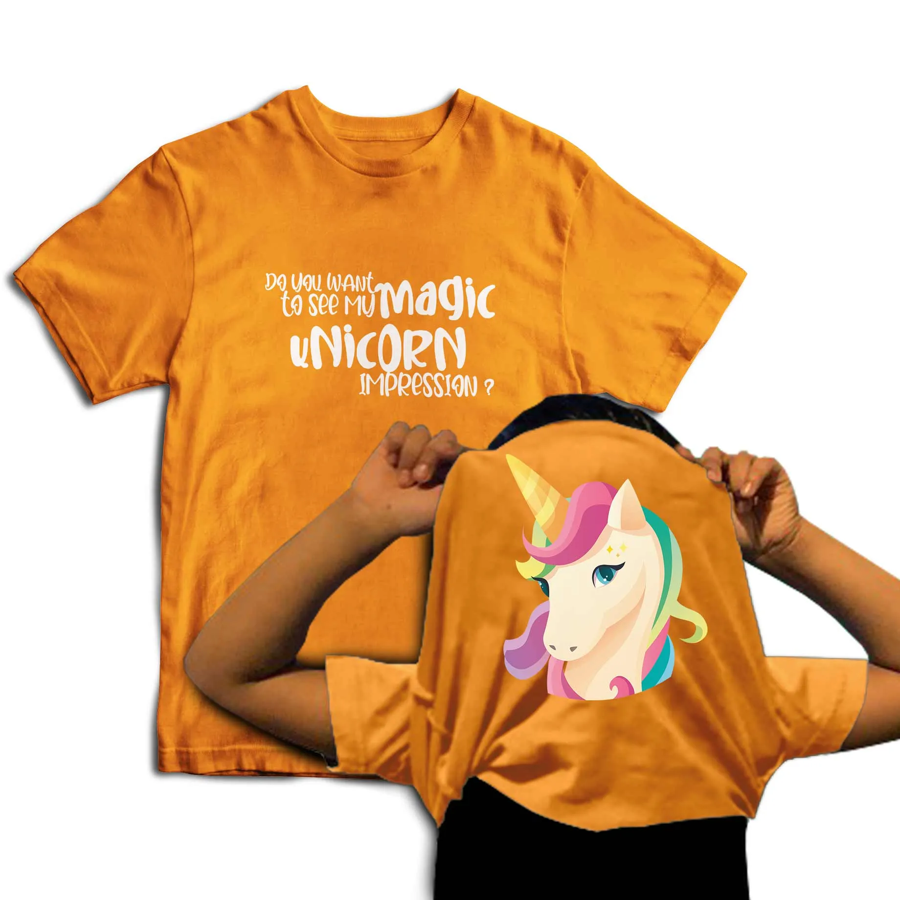 Reality Glitch Do You Want To See My Magic Unicorn? Flip Kids T-Shirt