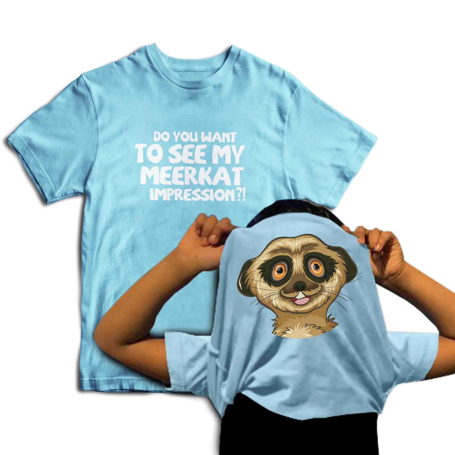 Reality Glitch Do You Want To See My Meerkat Impression? Flip Kids T-Shirt