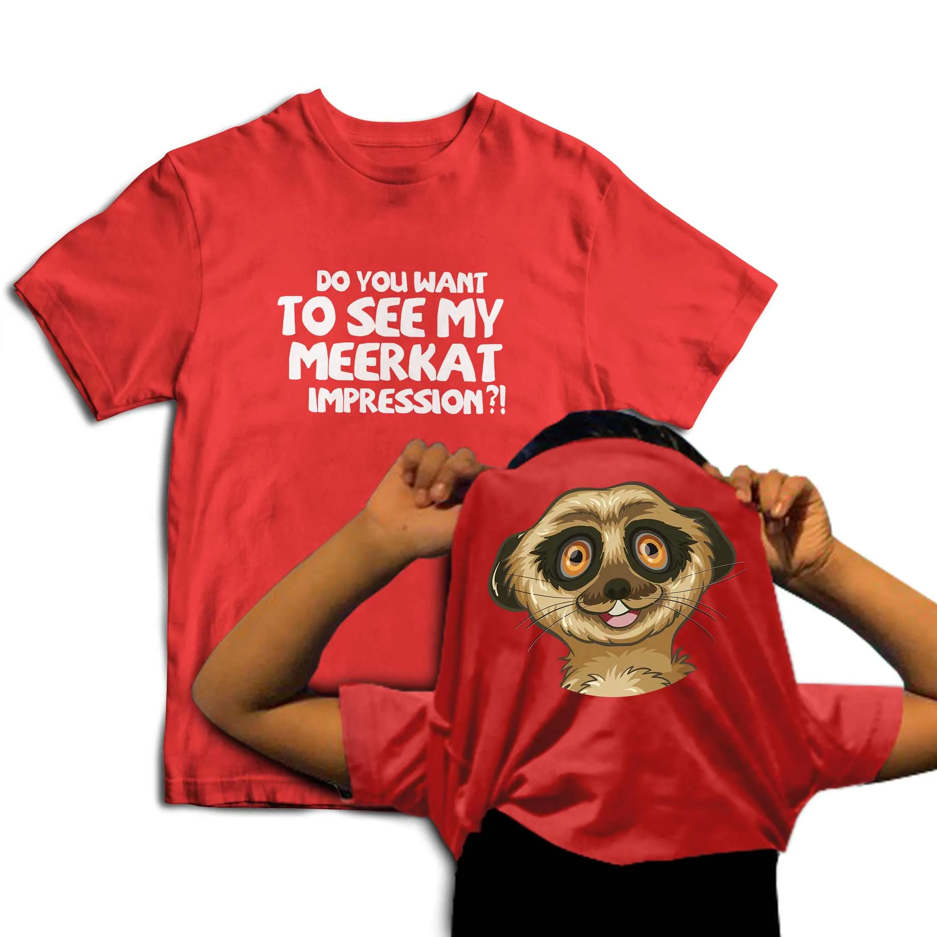 Reality Glitch Do You Want To See My Meerkat Impression? Flip Kids T-Shirt