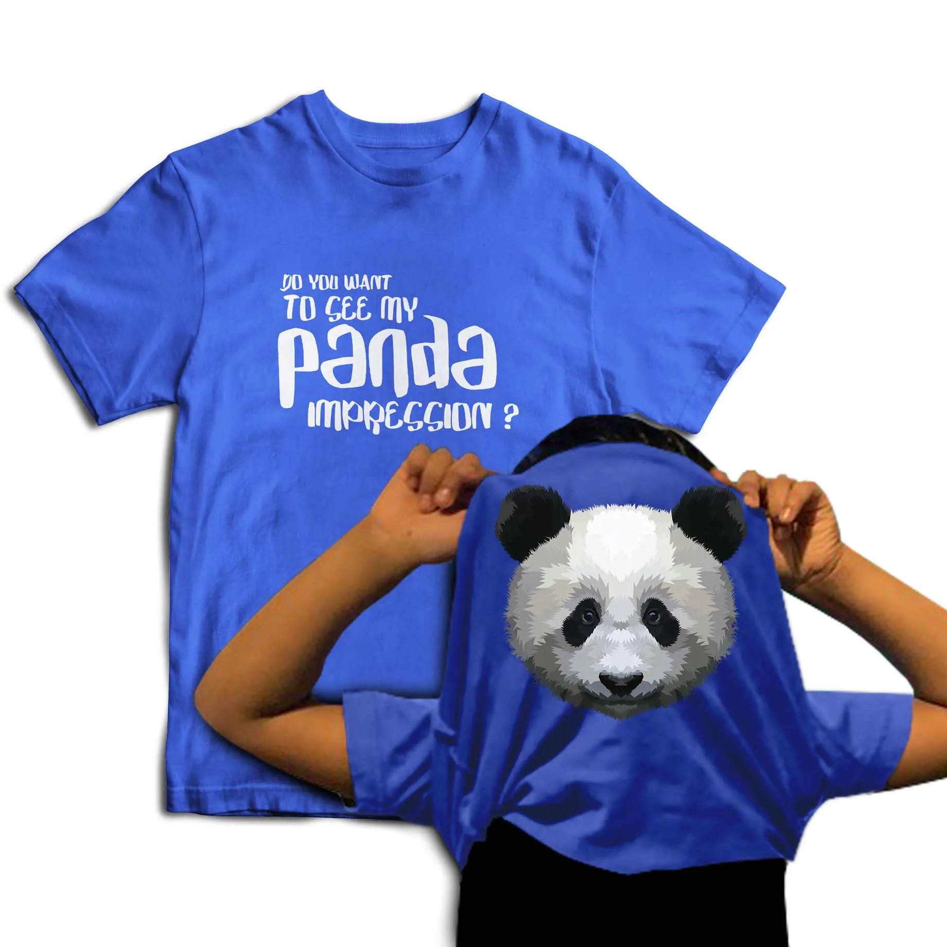 Reality Glitch Do You Want To See My Panda Impression? Flip Kids T-Shirt