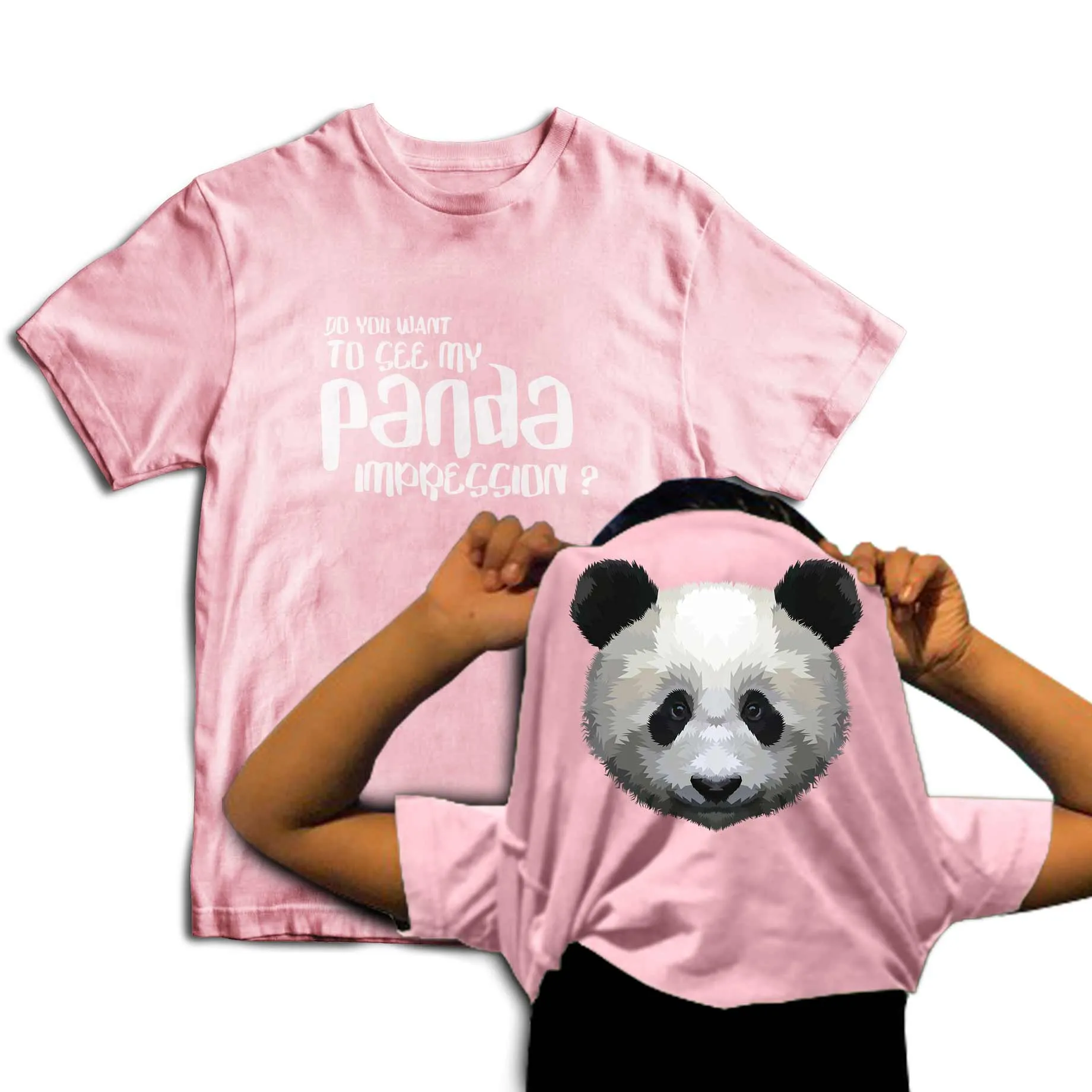 Reality Glitch Do You Want To See My Panda Impression? Flip Kids T-Shirt