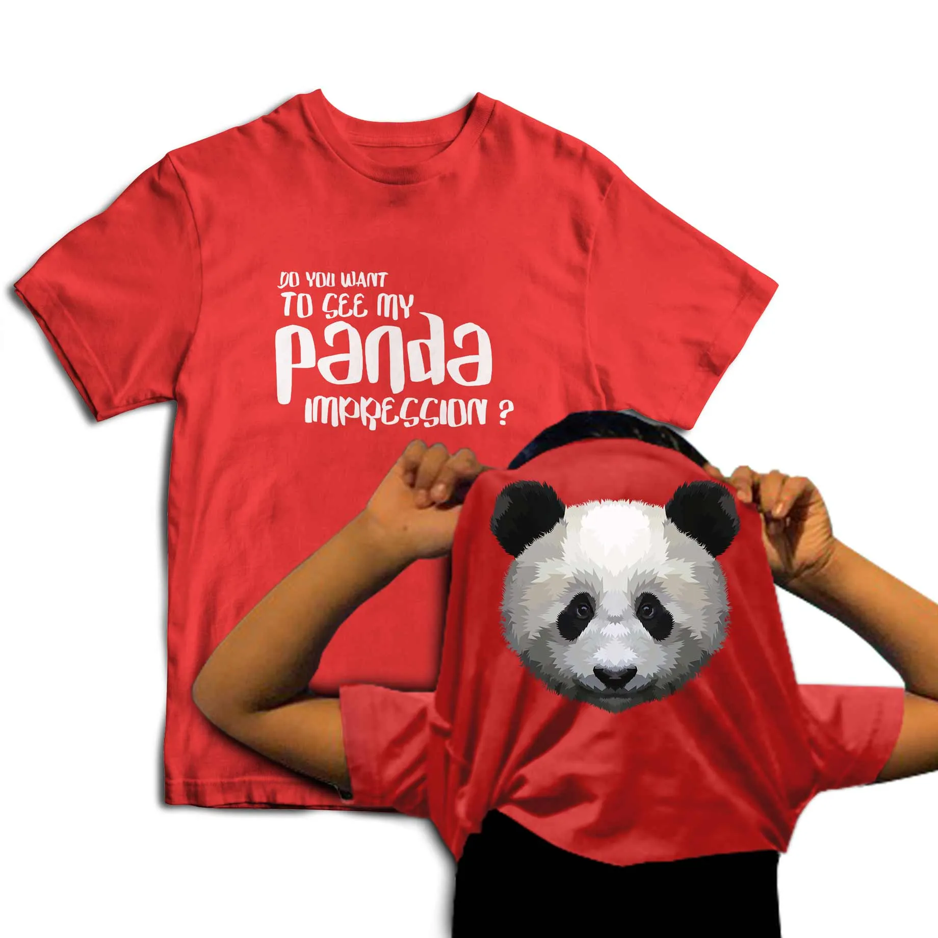 Reality Glitch Do You Want To See My Panda Impression? Flip Kids T-Shirt