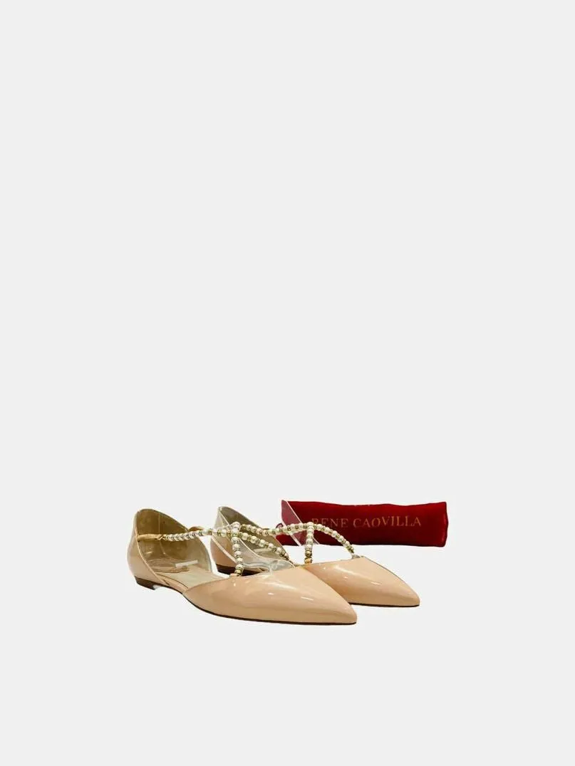 RENE CAOVILLA Pink Flats 36
