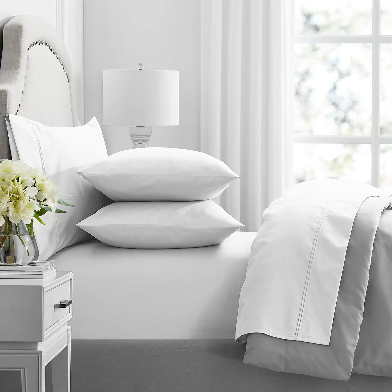 Renee Taylor Premium 1000 Thread count Egyptian Cotton sheet Set - White