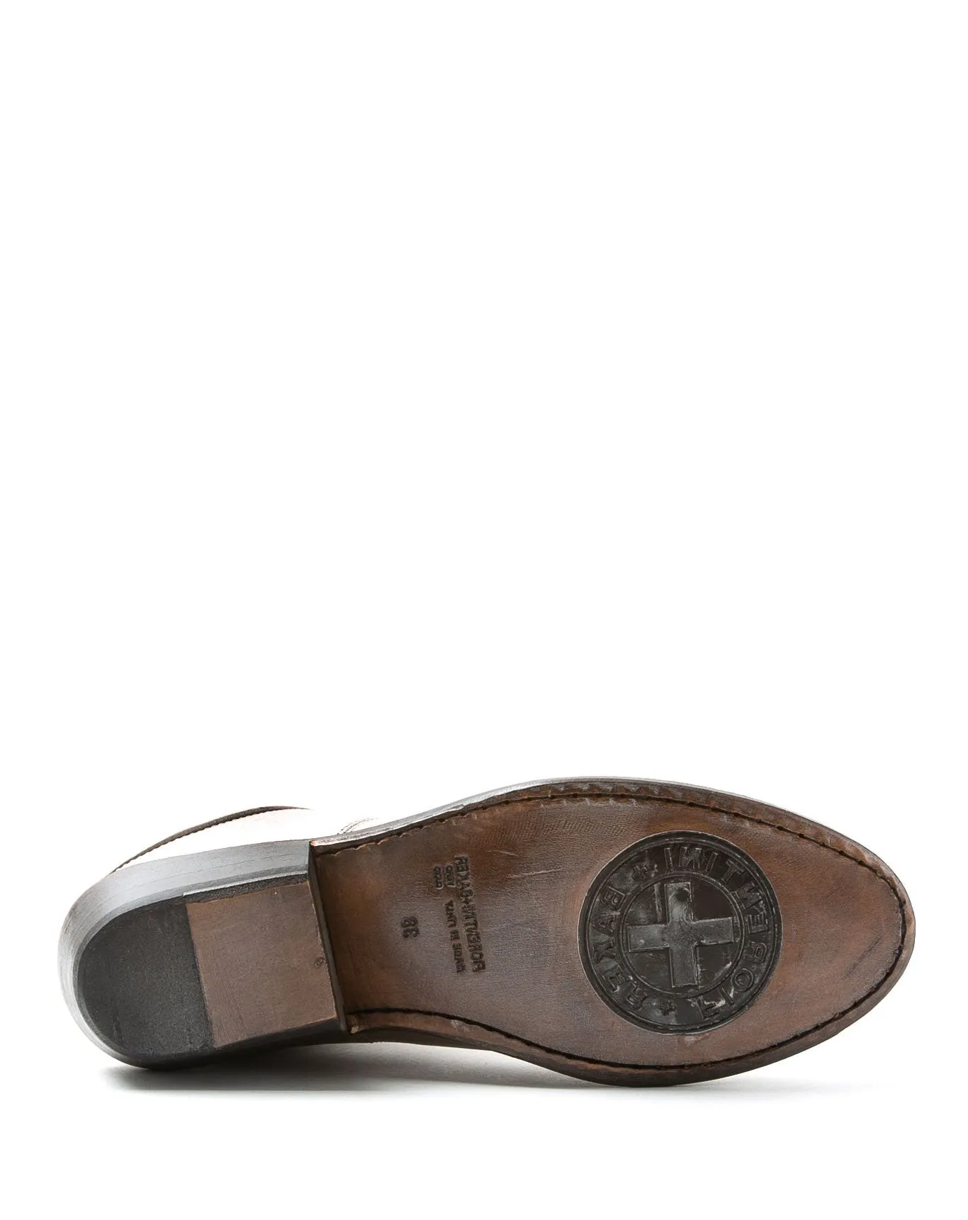 RENO Silver Leather Mules