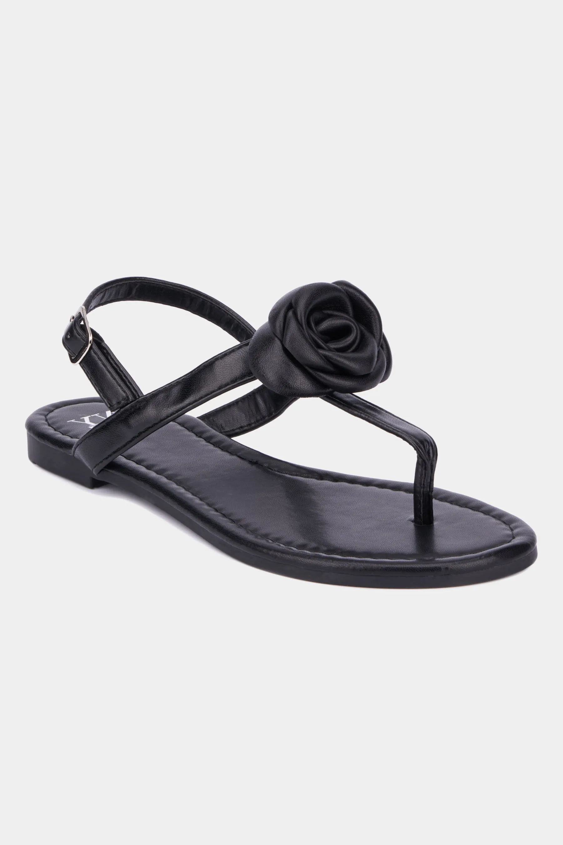 Rosette T-Strap Flats