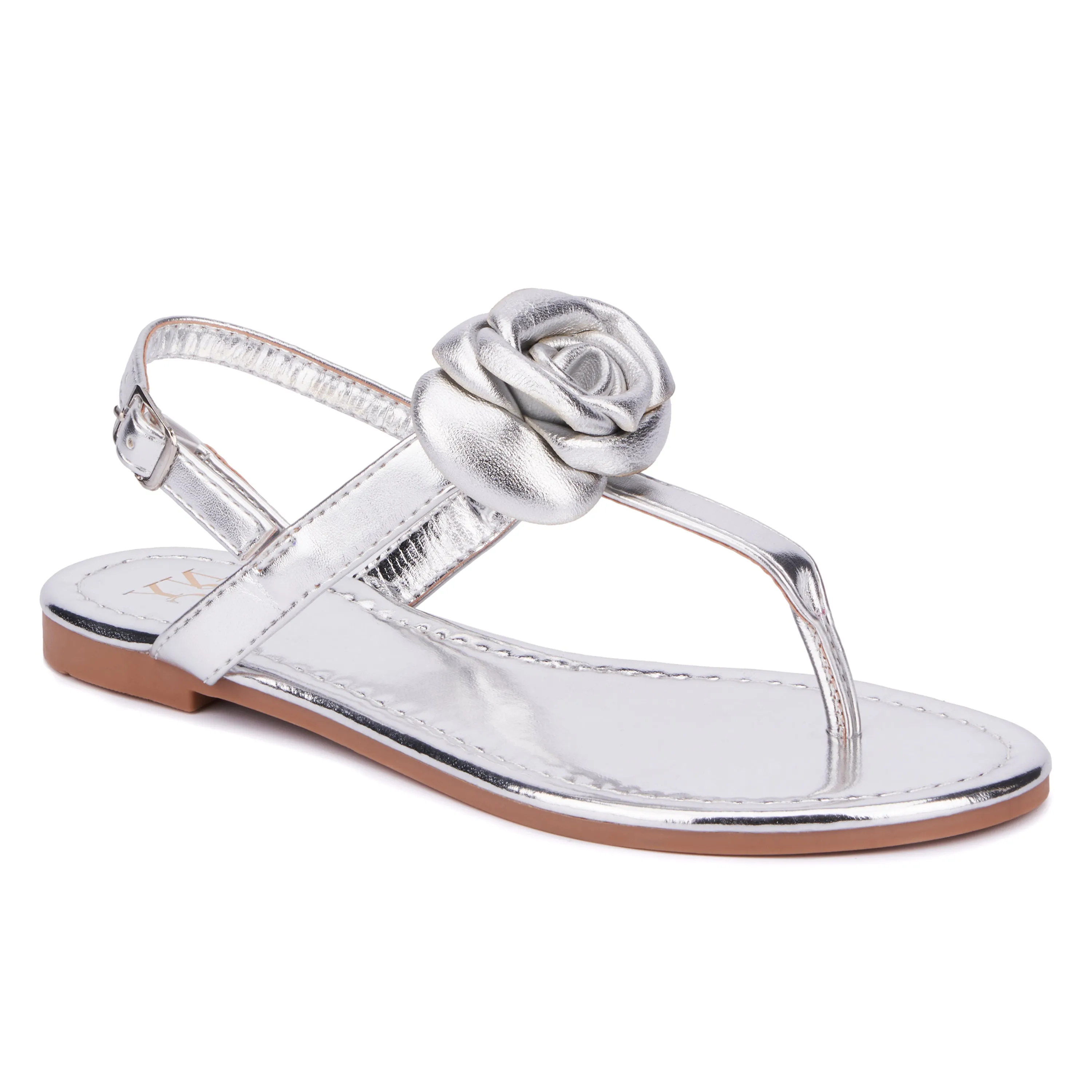 Rosette T-Strap Flats