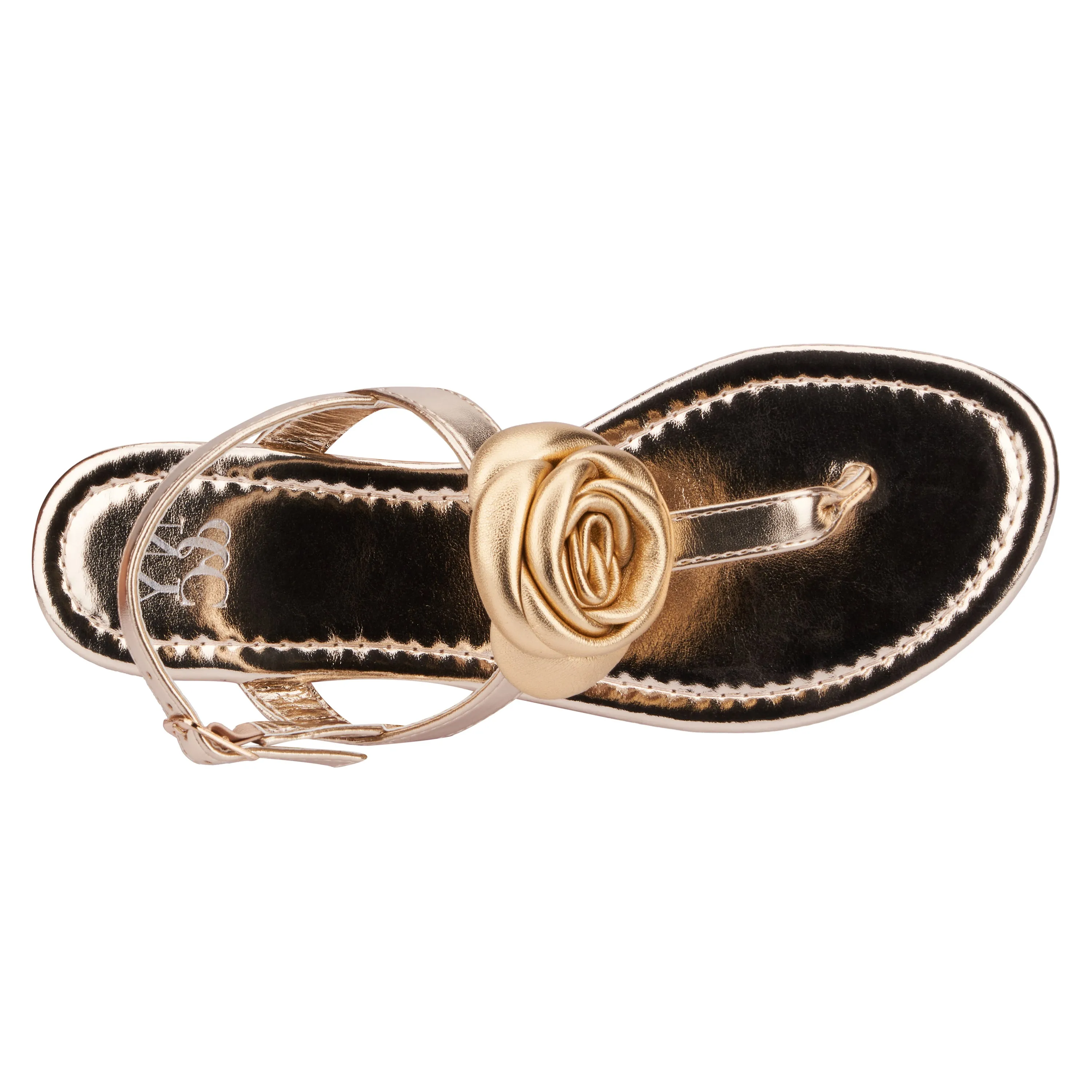 Rosette T-Strap Flats