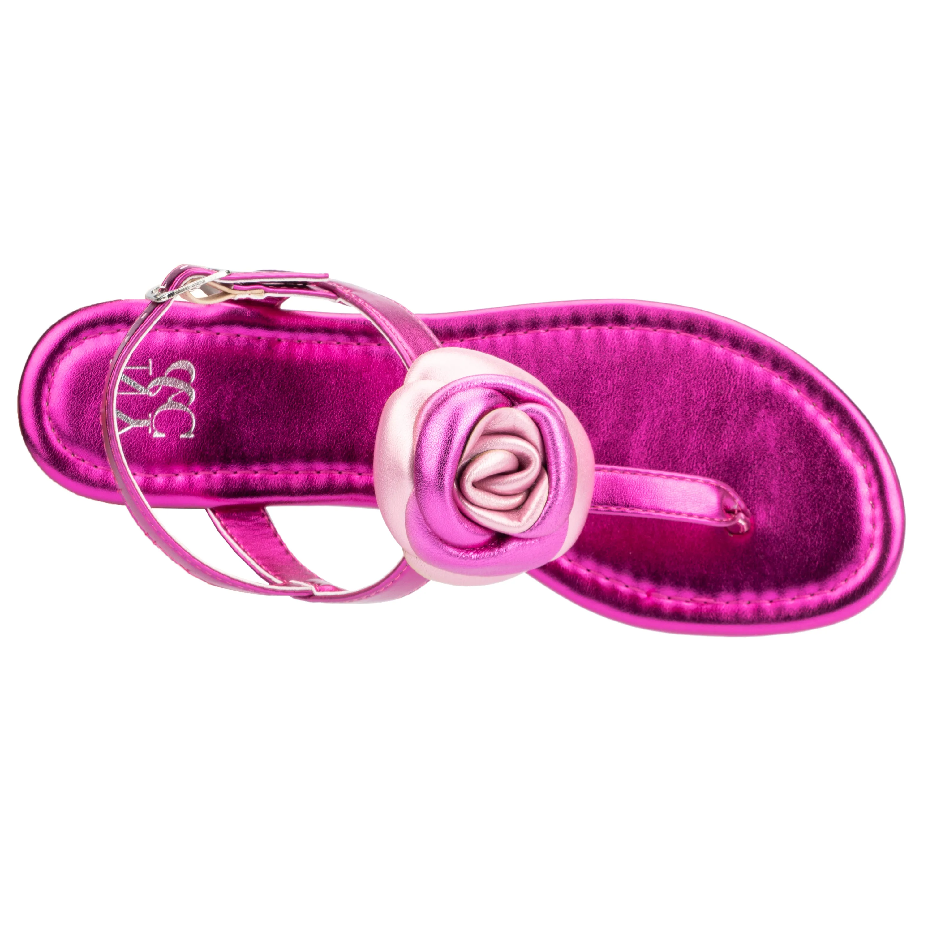 Rosette T-Strap Flats