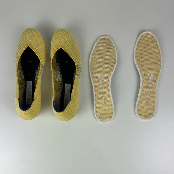 ROTHY SUNSHINE ROUND TOE FLATS SIZE 9