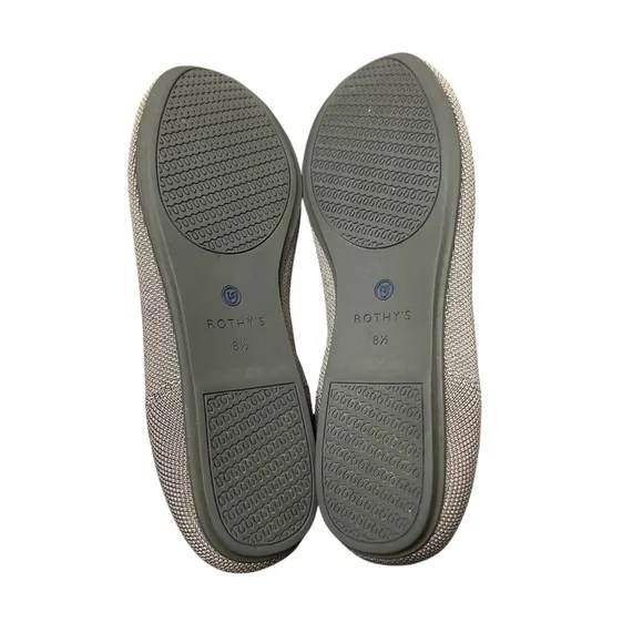 Rothy’s The Loafer Mocha 8.5 Gray Taupe Slip On Flats