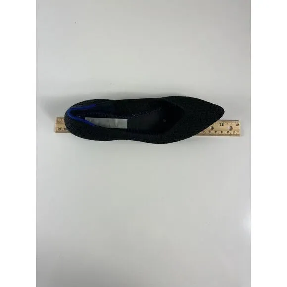 Rothy's The Point Black Honeycomb Knit Flats *NO SIZE NO INSOLES* Size 5.5 READ