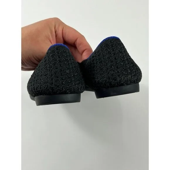 Rothy's The Point Black Honeycomb Knit Flats *NO SIZE NO INSOLES* Size 5.5 READ