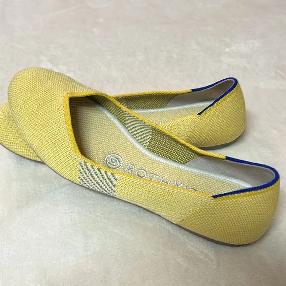 ROTHY’S Yellow Round - Toe Flats Size 6