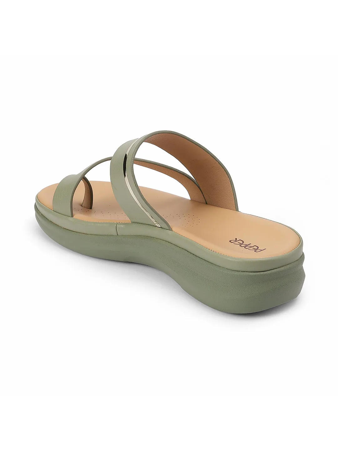 Round Toe Flat Sandals