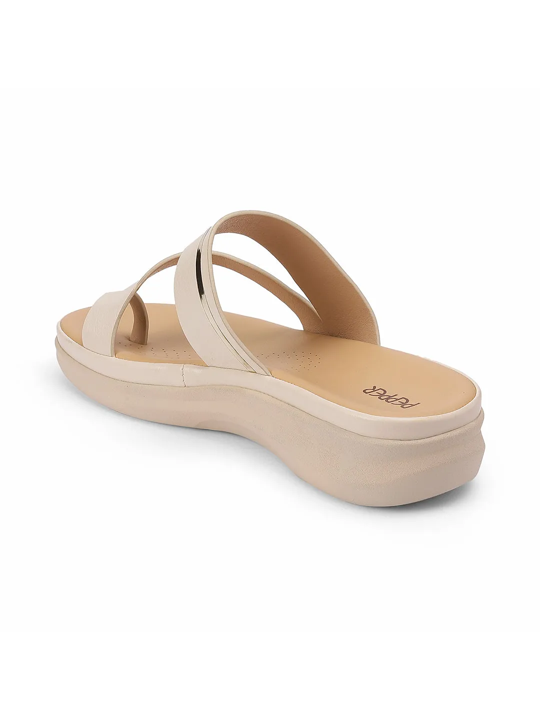 Round Toe Flat Sandals