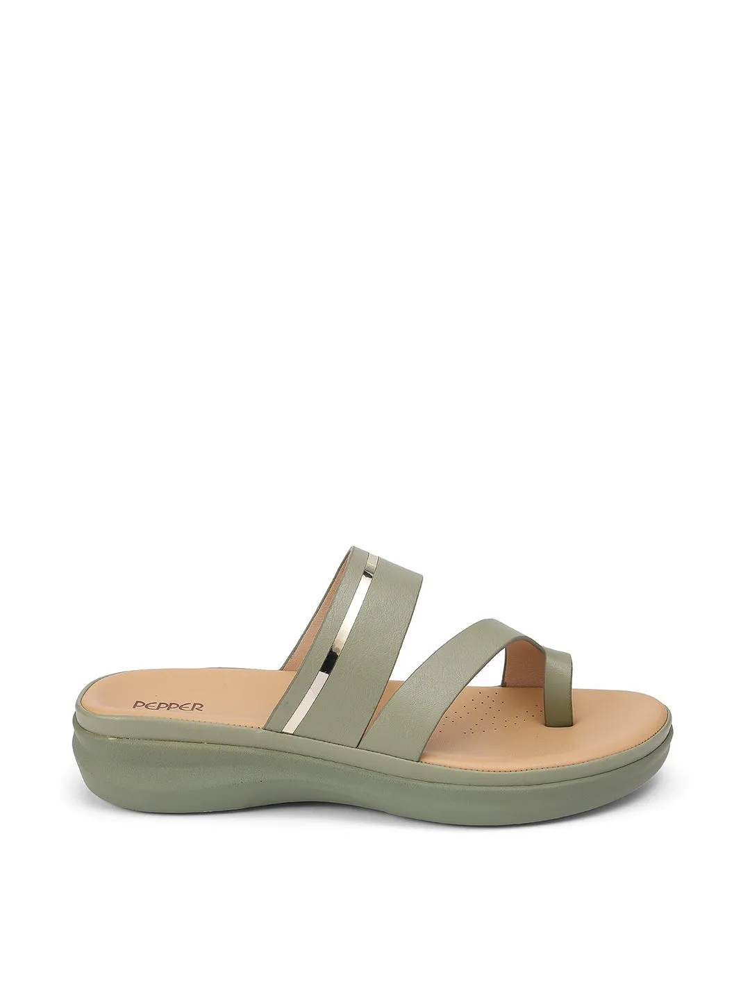 Round Toe Flat Sandals