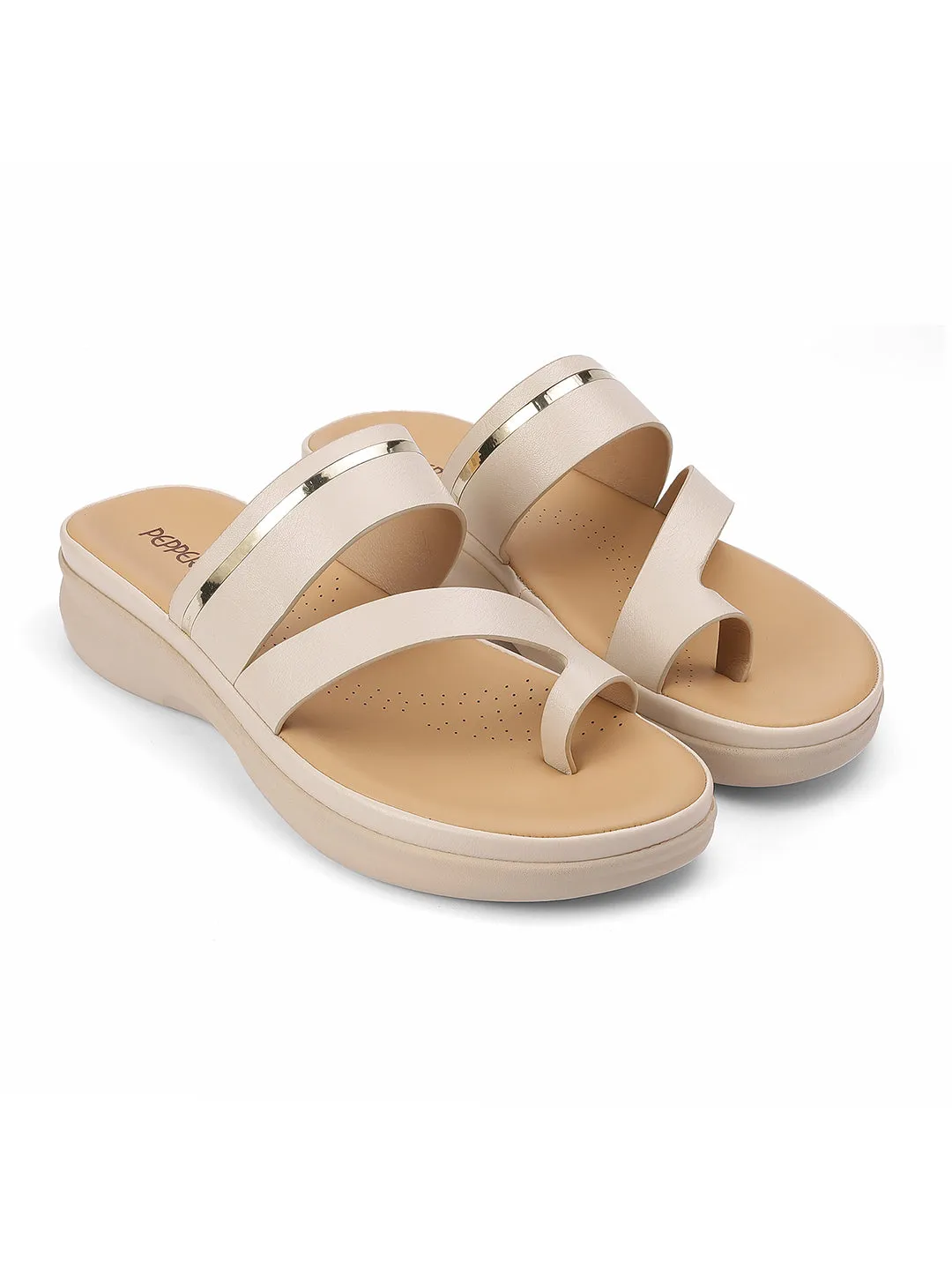 Round Toe Flat Sandals
