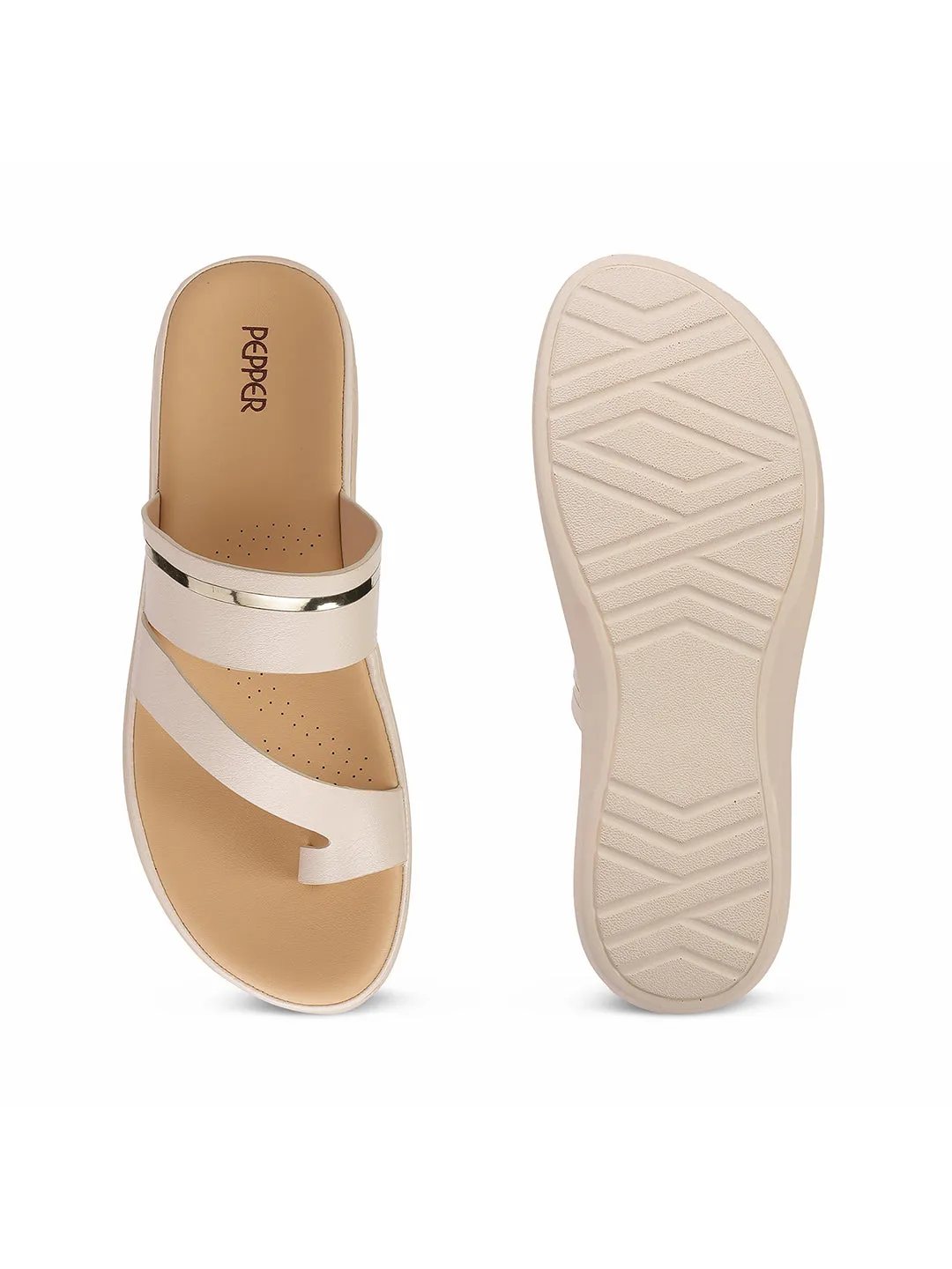 Round Toe Flat Sandals
