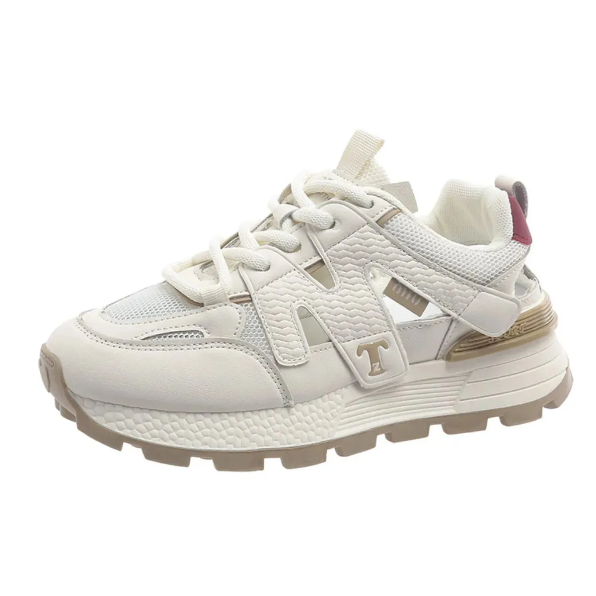 Round Toe Platform Sneakers