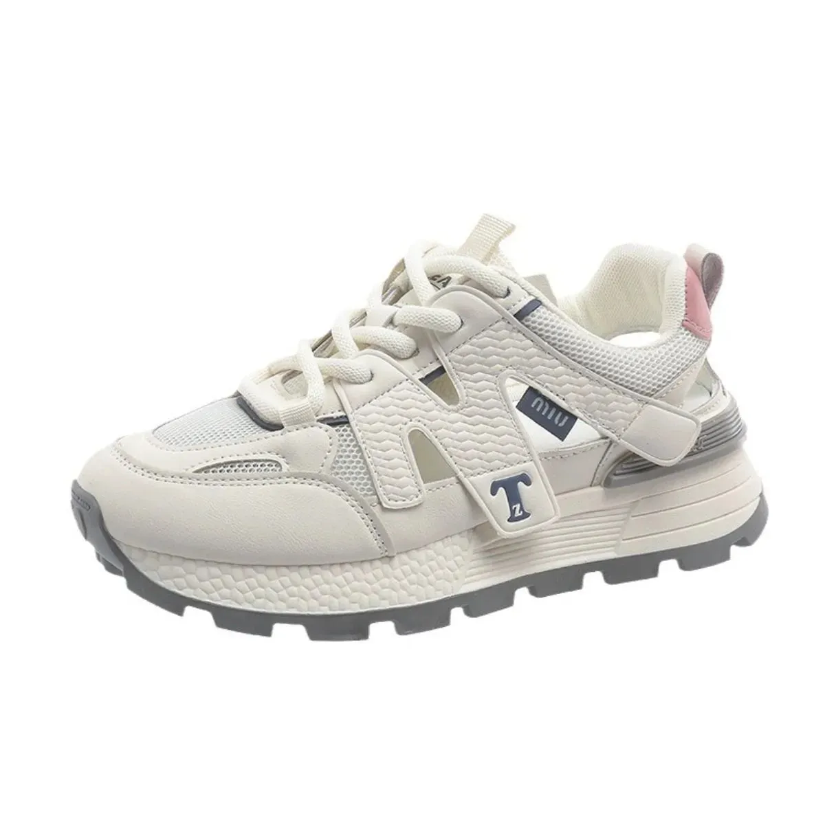 Round Toe Platform Sneakers