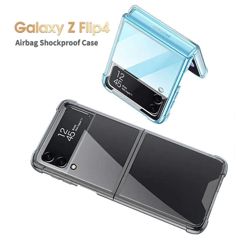 Samsung Galaxy Z Flip 4 5G Case Airbag Corner Hard Silicone Cover