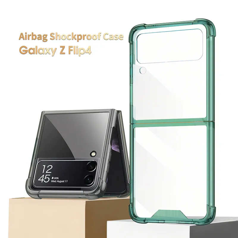 Samsung Galaxy Z Flip 4 5G Case Airbag Corner Hard Silicone Cover