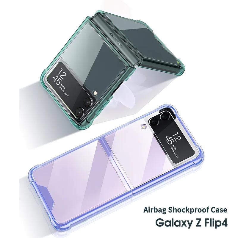 Samsung Galaxy Z Flip 4 5G Case Airbag Corner Hard Silicone Cover