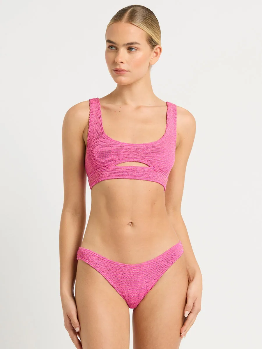 Sasha Crop Top in Wildberry Lurex