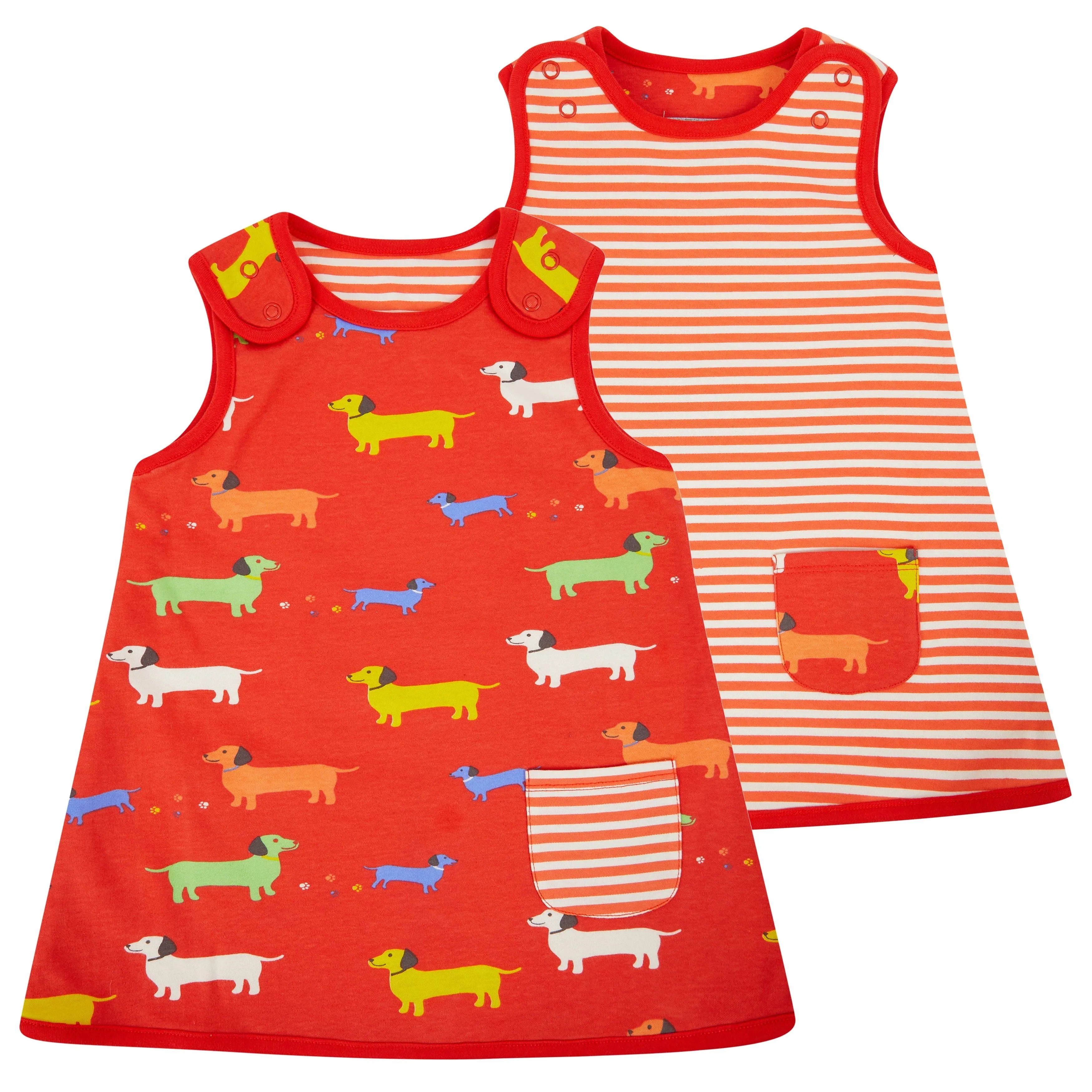 Sausage Dog Reversible Dress - 1 Left Size 12-18 months