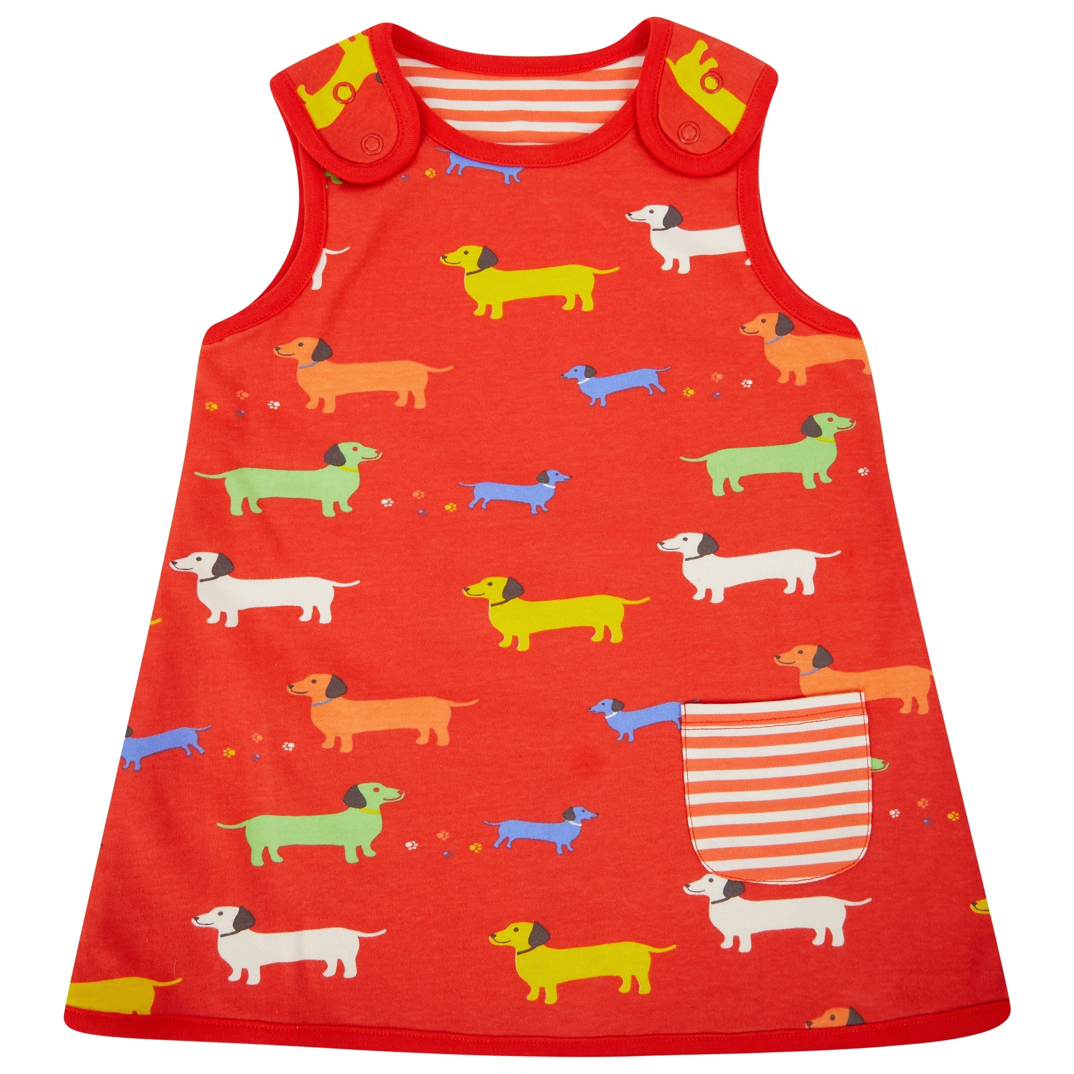 Sausage Dog Reversible Dress - 1 Left Size 12-18 months