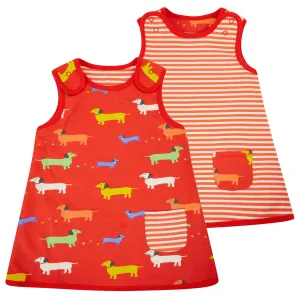 Sausage Dog Reversible Dress - 1 Left Size 12-18 months